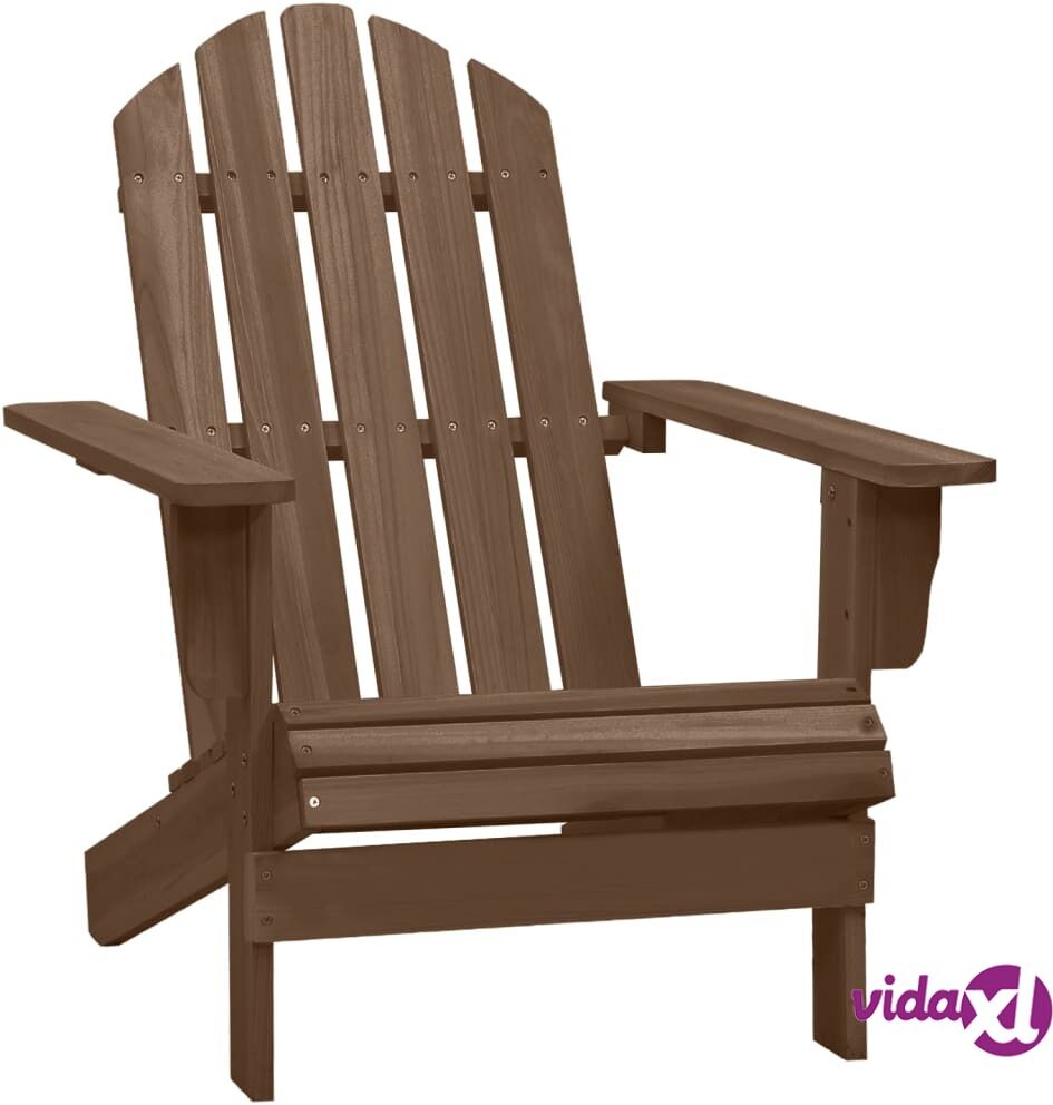 vidaXL Garden Chair Wood Brown