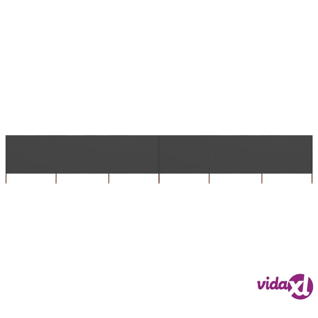 vidaXL 6-panel Wind Screen Fabric 800x120 cm Anthracite