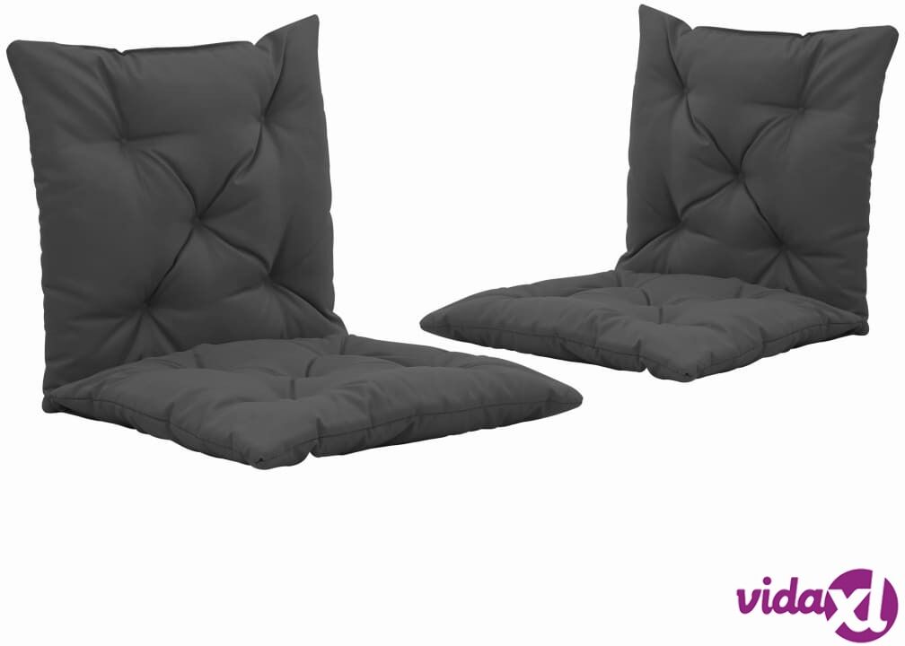 vidaXL Swing Chair Cushions 2 pcs Anthracite 50 cm Fabric