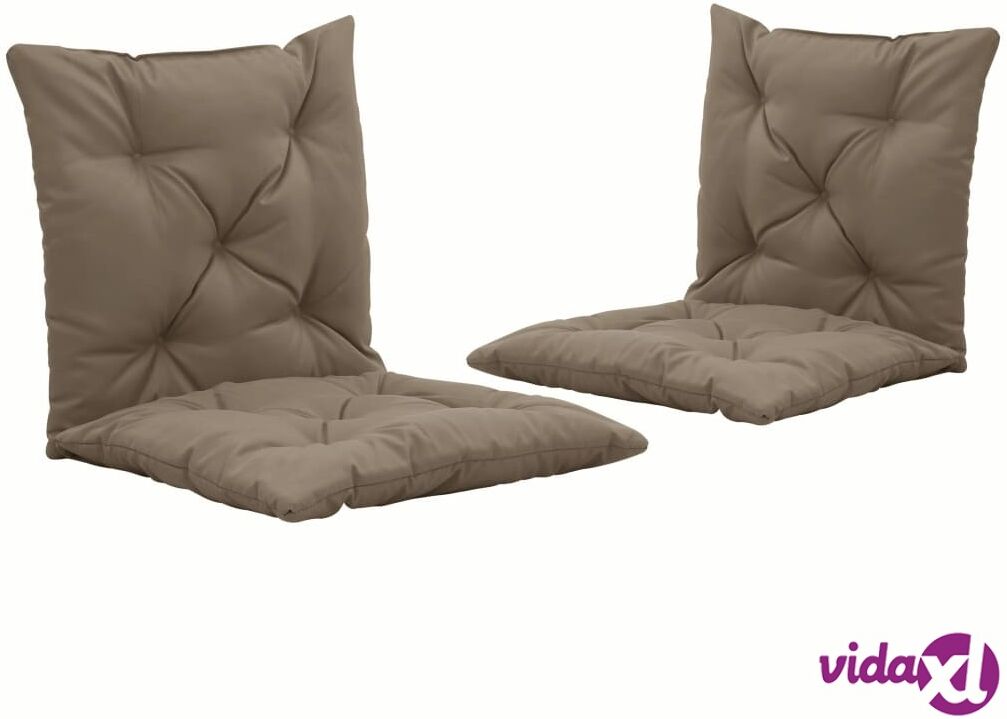 vidaXL Swing Chair Cushions 2 pcs Taupe 50 cm Fabric