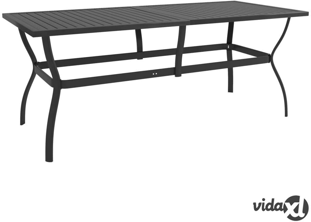 vidaXL Garden Table Anthracite 190x80x72 cm Steel