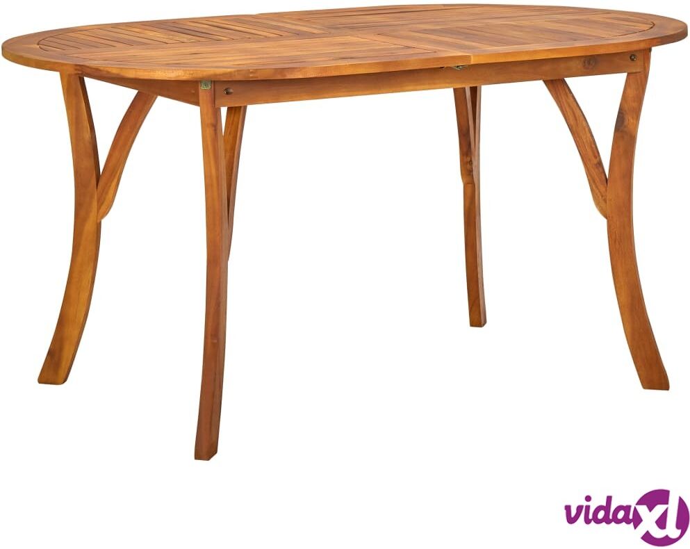 vidaXL Garden Table 150x90x75 cm Solid Acacia Wood