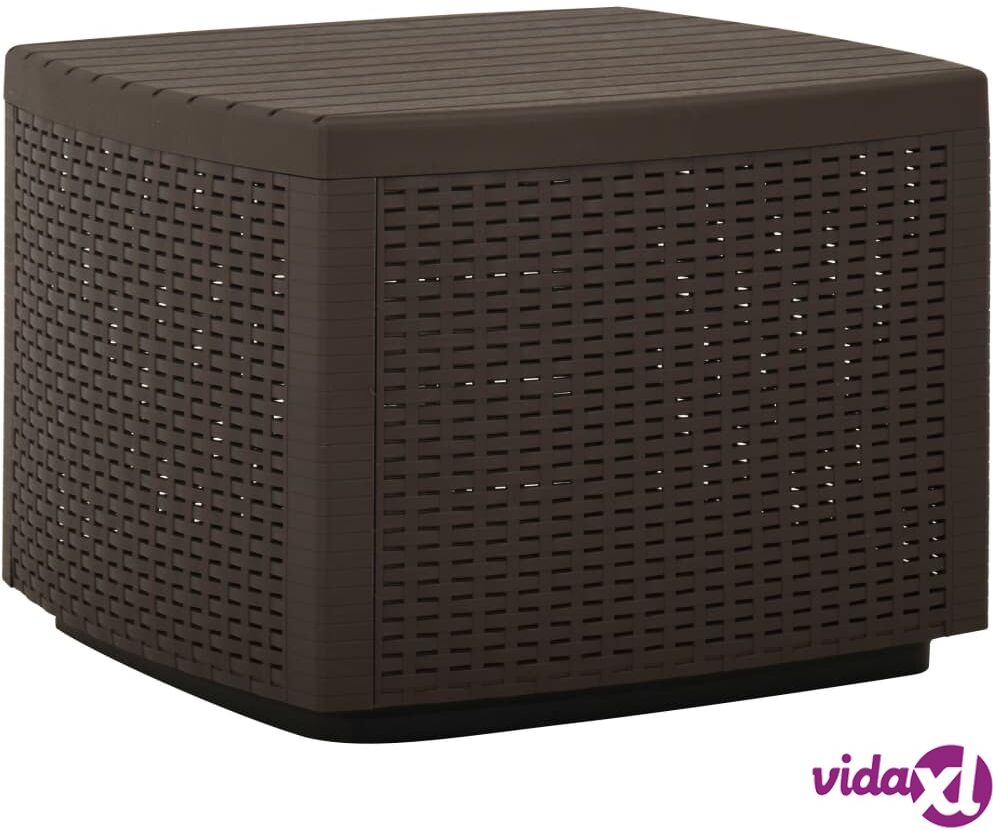 vidaXL Garden Table Mocha 53x53x40 cm Plastic