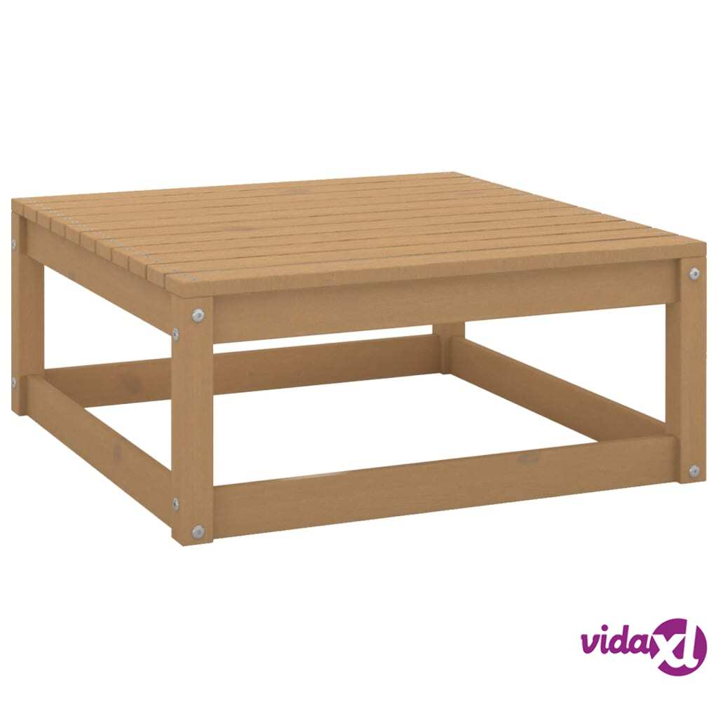 vidaXL Garden Footstool 70x70x30 cm Honey Brown Solid Pinewood