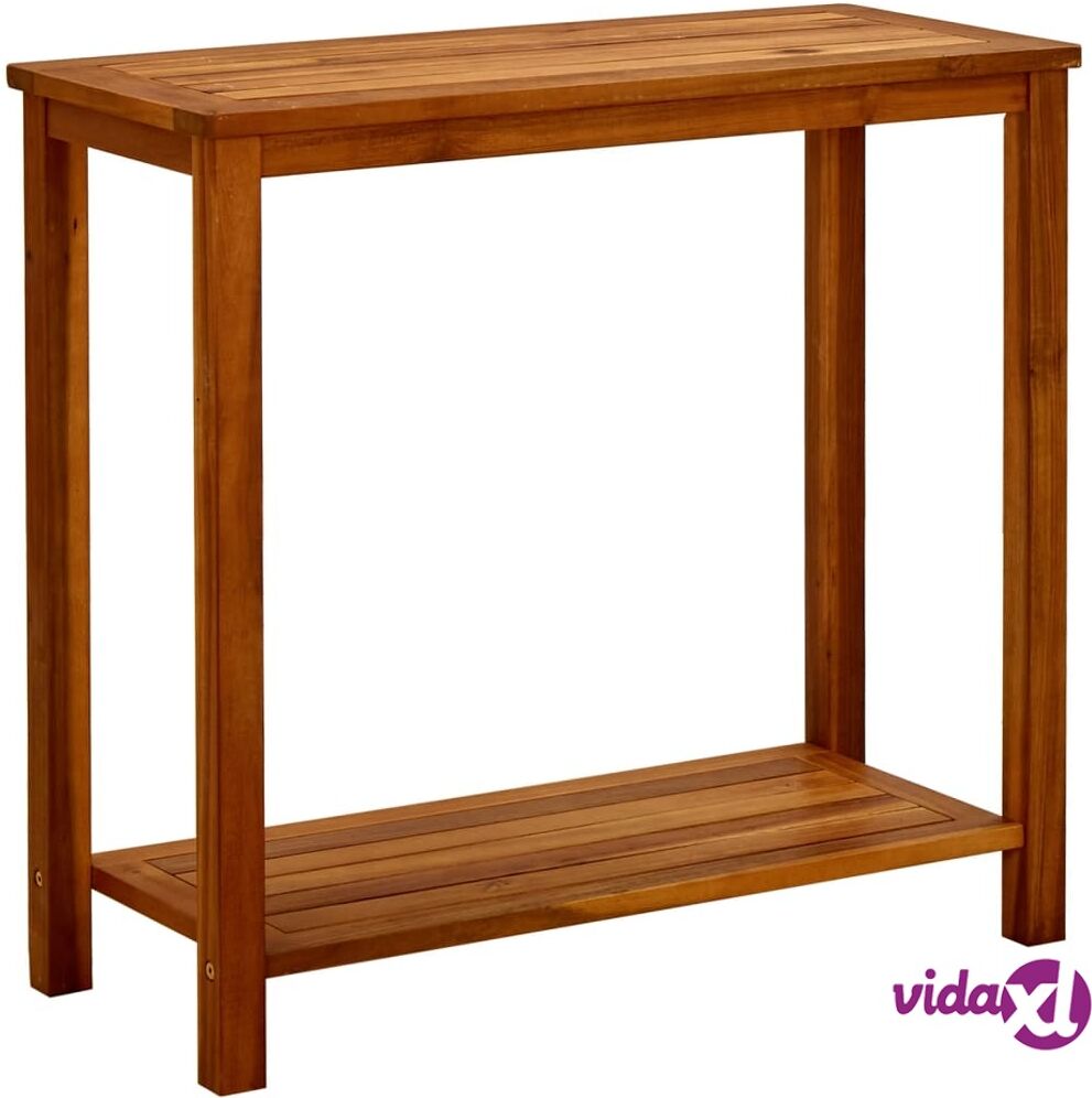 vidaXL Garden Console Table 80x35x75 cm Solid Acacia Wood