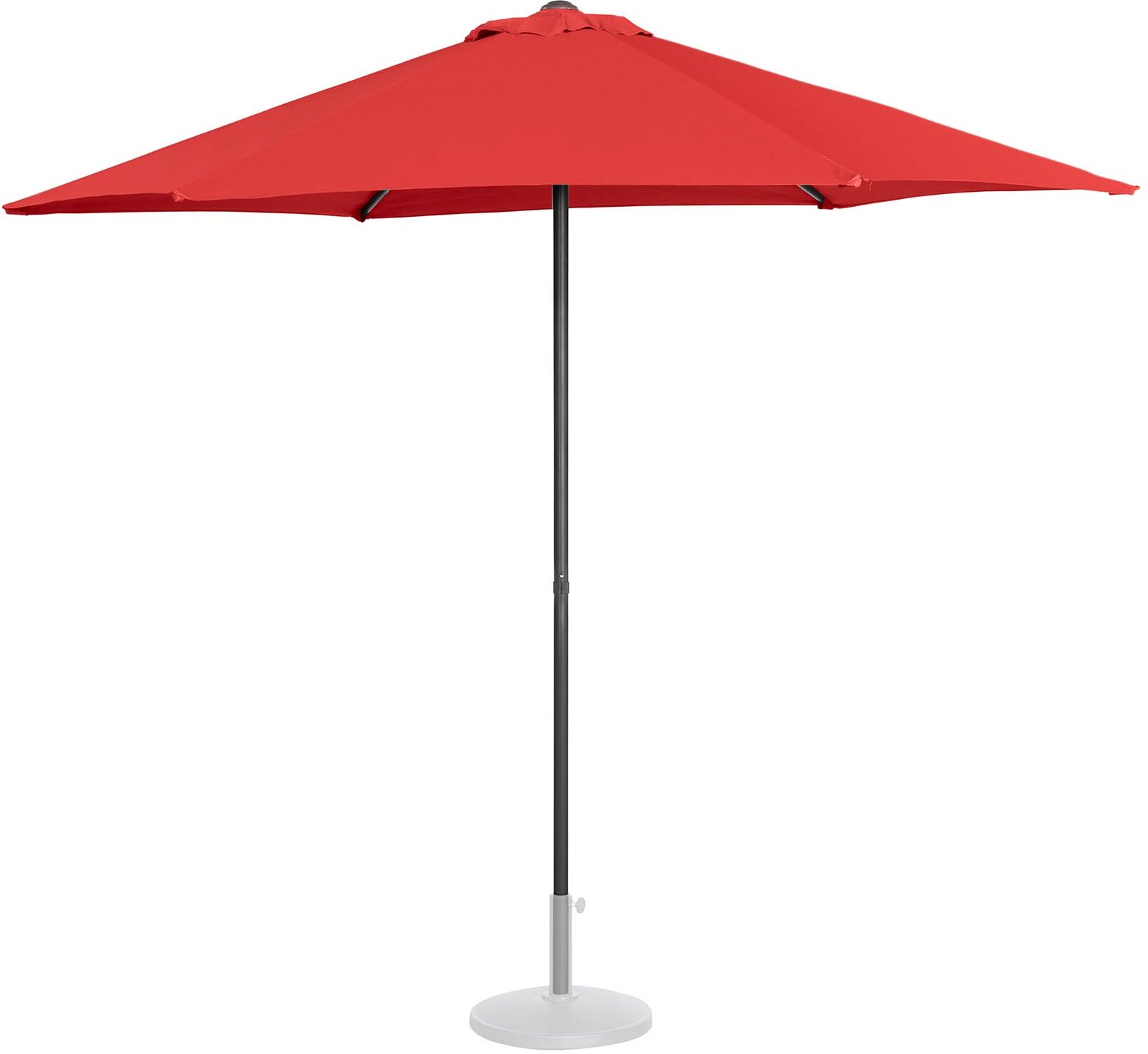 Uniprodo Parasol de terrasse - Rouge - Hexagonal - Ø 270 cm UNI_UMBRELLA_MR270RE