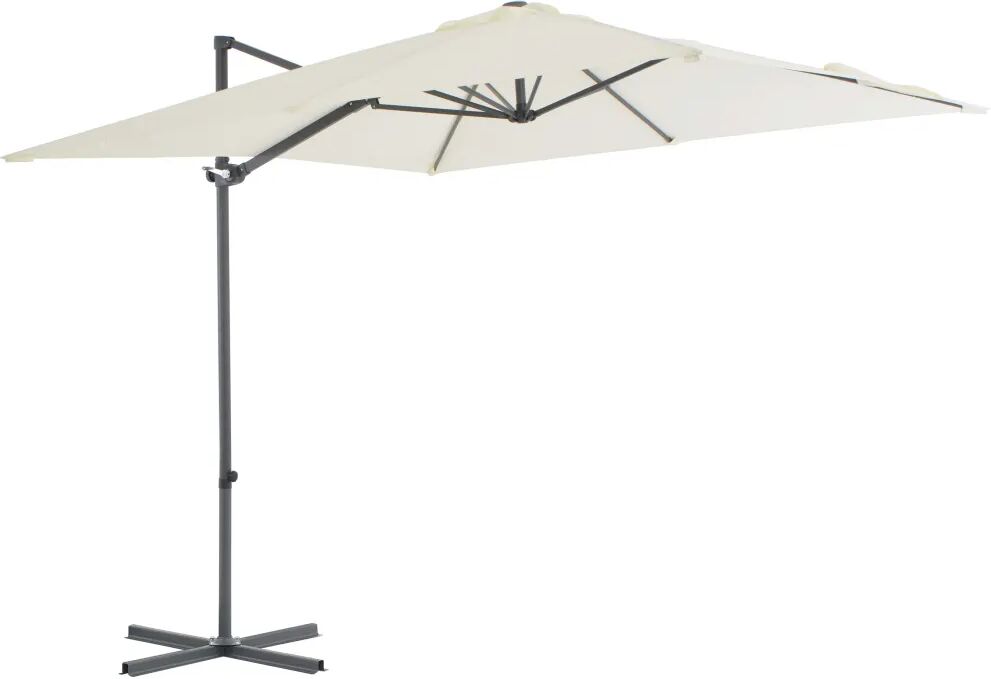 vidaXL Parasol en porte-à-faux avec mât en acier 250 x 250 cm Sable