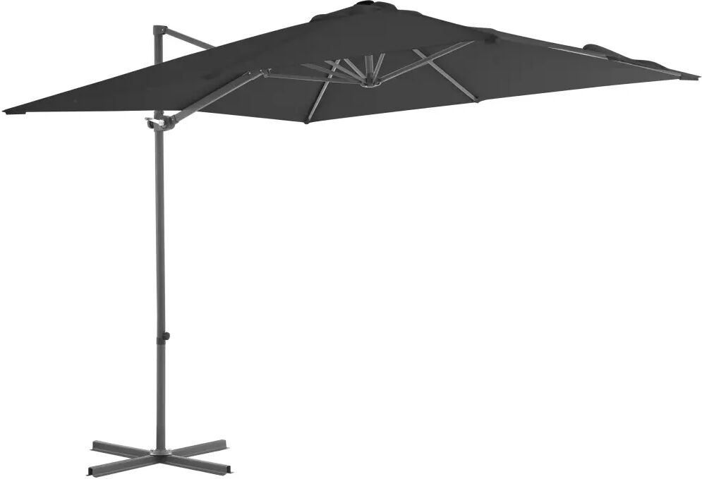 vidaXL Parasol en porte-à-faux avec mât en Acier 250x250 cm Anthracite