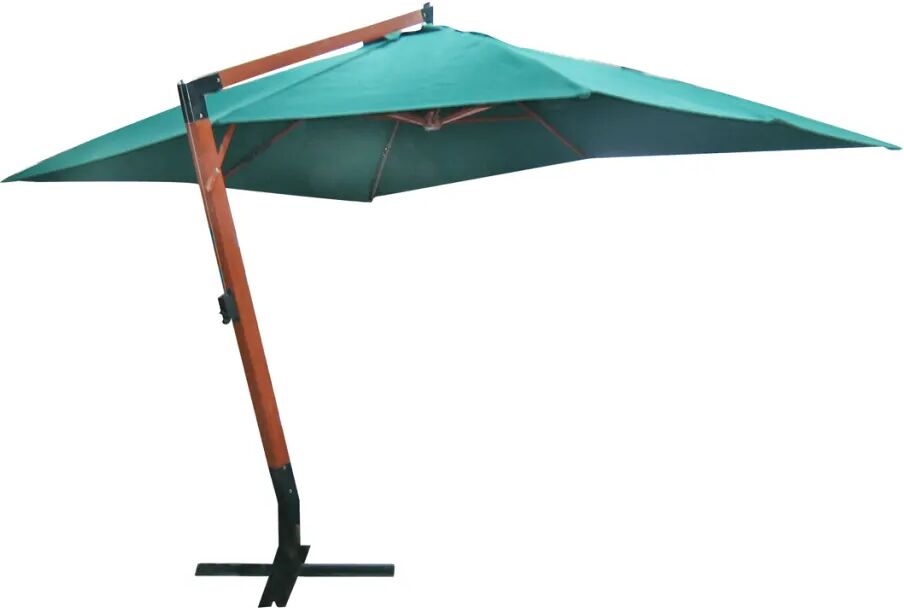 vidaXL Parasol flottant Melia 300 x 400 cm Vert