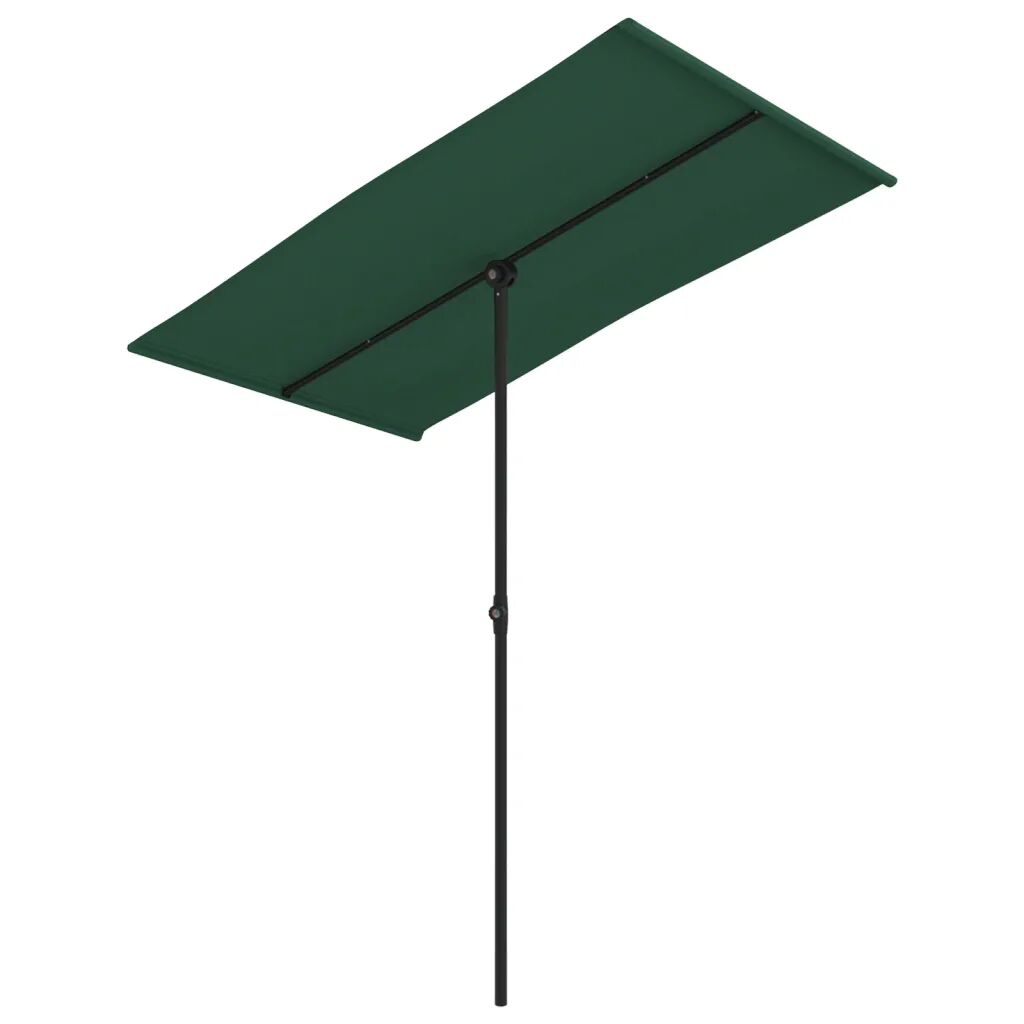 vidaXL Parasol d'extérieur avec mât en aluminium 180x130 cm Vert