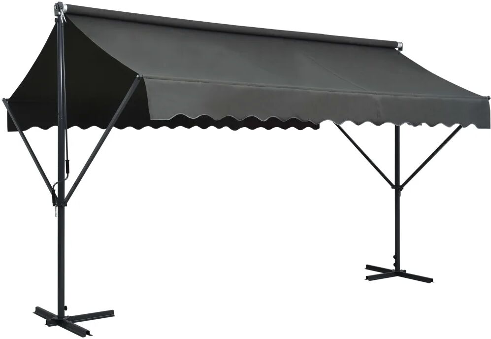 vidaXL Auvent sur pied 400 x 300 cm Anthracite