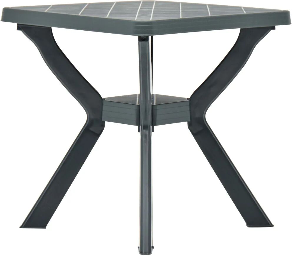 vidaXL Table de bistro Vert 70x70x72 cm Plastique