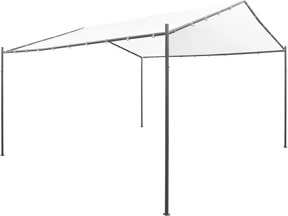 vidaXL Belvédère de jardin 400x400x260 cm Blanc 180 g/m²