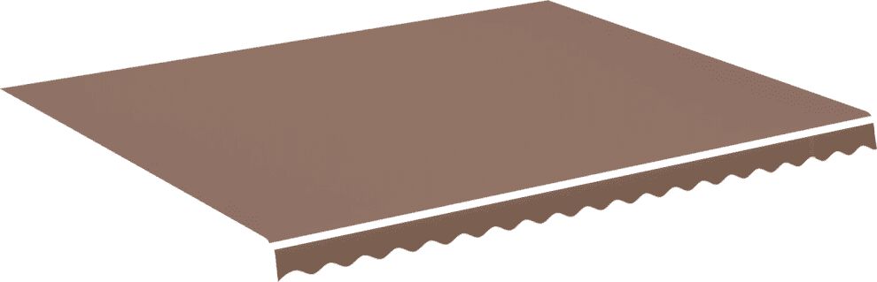 vidaXL Tissu de remplacement pour auvent Marron 4,5x3,5 m