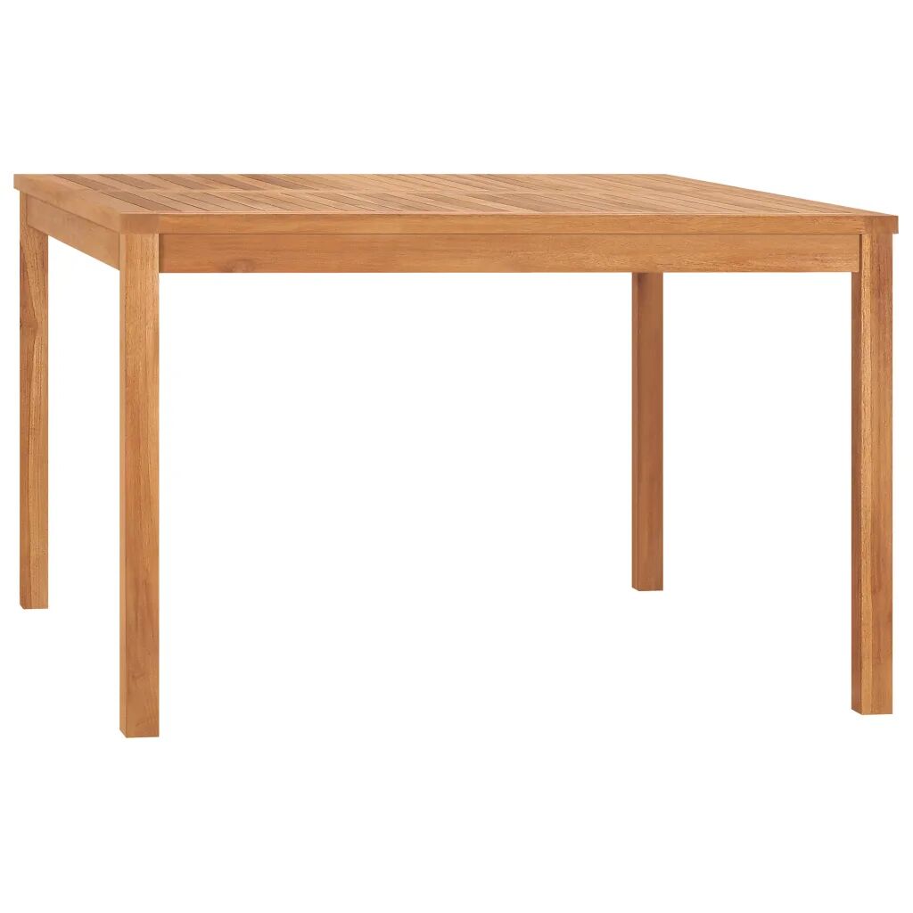 vidaXL Table à dîner de jardin 120x120x77 cm Bois de teck solide