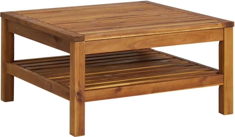 vidaXL Table basse 65x65x35 cm Bois d'acacia solide