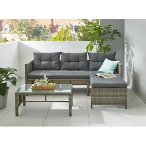 KONIFERA Gartenlounge-Set »Cádiz«, (Set, 7 tlg., 1x Eckbank, 1x Tisch... braun