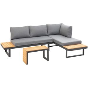 Cocon Loungeset »Lounge-Set Ascona« silberfarben