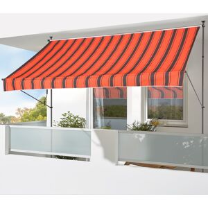 KONIFERA Klemmmarkise, Breite/Ausfall: 400/150 cm orange-braun