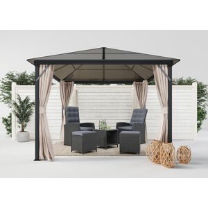 KONIFERA Pavillon »Aruba 2.0«, BxT: 300x300 cm, 6 mm... beige