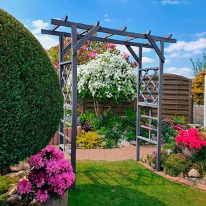 promadino Pergola »Ben«, BxTxH: 200x60x210 cm grau