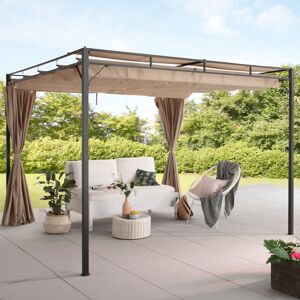 KONIFERA Pavillon »Milos«, (Set), BxT: 300x300 cm sandbeige