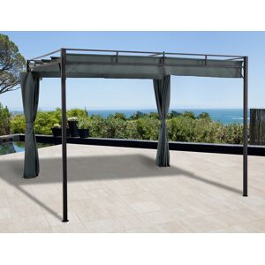 KONIFERA Pavillon »Milos«, (Set), BxT: 300x300 cm grau