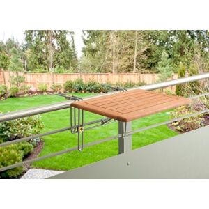 MERXX Balkonhängetisch »Holz«, für den Balkon geeignet, 60x40 cm eucalyptus Größe