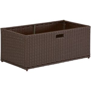 MERXX Auflagenbox, Polyrattan braun Größe