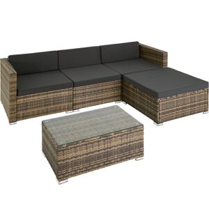 tectake Rattan Lounge Florenz - natur