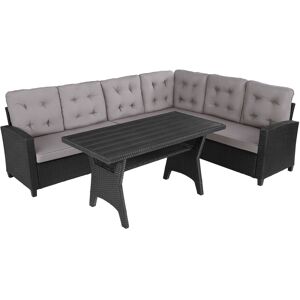 tectake Rattan Lounge Catania - schwarz