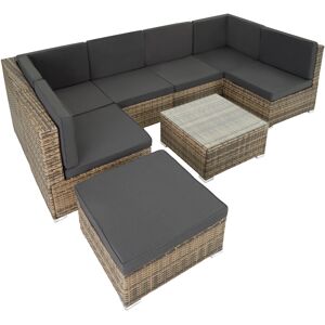 tectake Rattan Lounge Venedig - natur