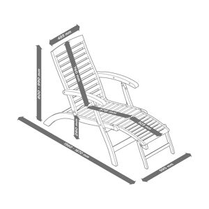 Relax-Deckchair - Tchibo - Akazie Polypropylen   unisex