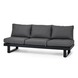 Premium-2-in-1-Sofa-Liege mit Sunbrella®-Stoff - Tchibo - Schwarz Aluminium   unisex