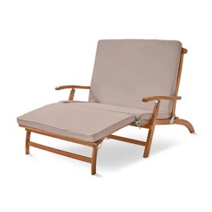 Doubledeckchair mit abnehmbarem Fussteil - Tchibo - Akazie Holz   unisex