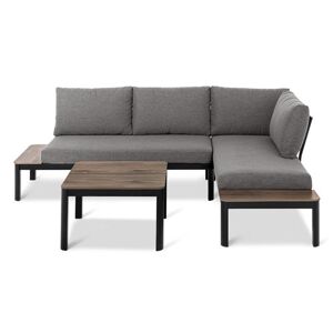 Flexible Lounge-Ecke mit Duraboard®-Tischplatten - Tchibo - Schwarz Aluminium   unisex