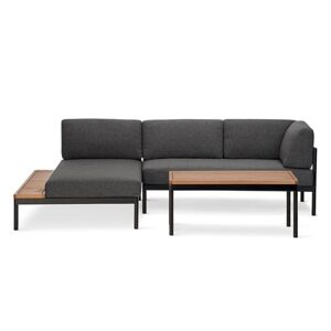 Lounge-Ecke »Elin« mit Premium-Komfort-Kissen - Tchibo - Anthrazit Aluminium   unisex