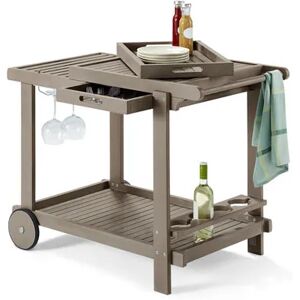 Grillwagen »Leira« mit 2 herausnehmbaren Tabletts - Tchibo - Schwarz Holz Holz  unisex