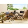 Balkon-Set in Rattan-Optik -