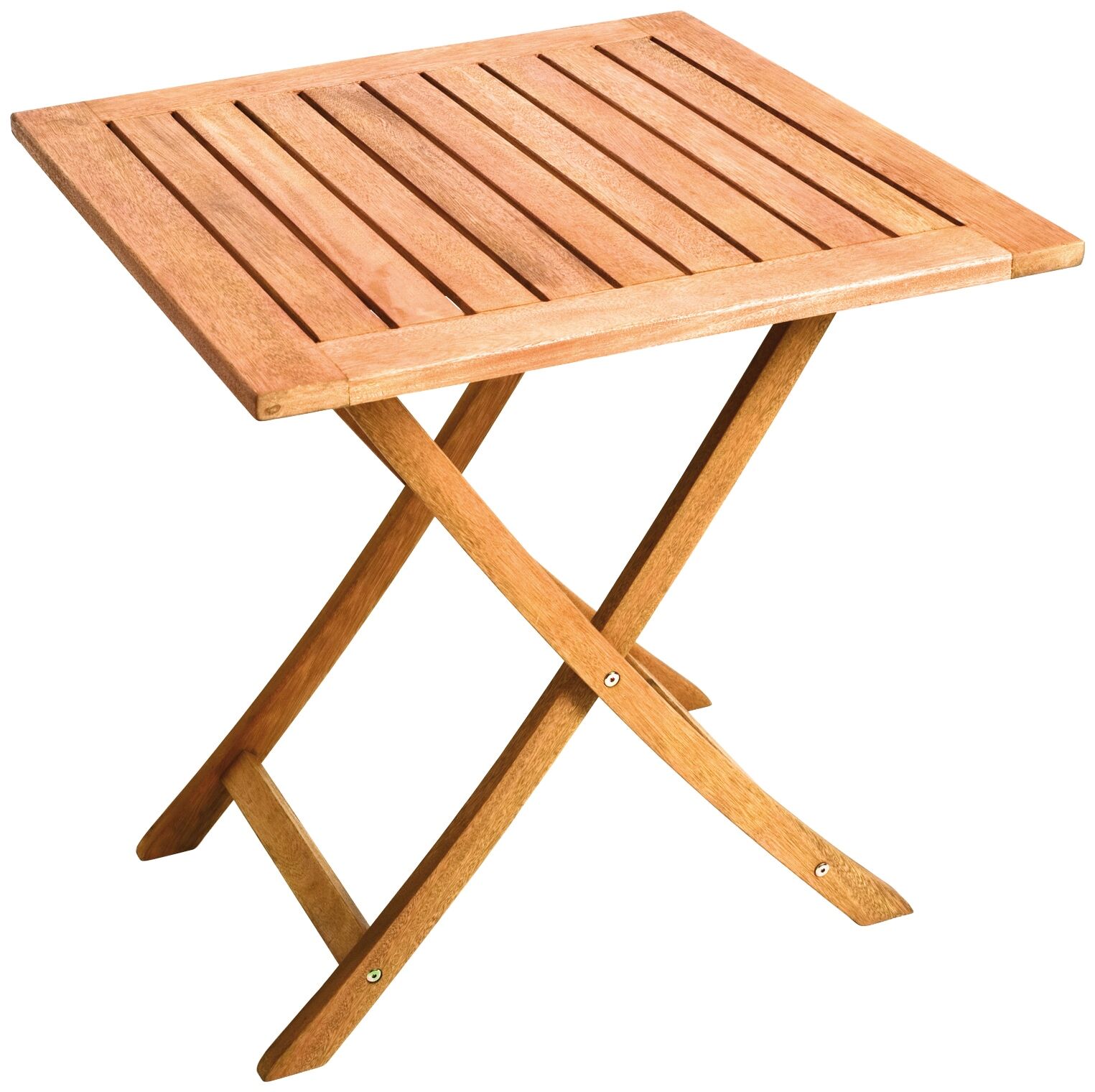 MERXX Gartentisch, 70x70 cm beige Größe Tischplatte: Massivholz, Gestell: Holzwerkstoff
