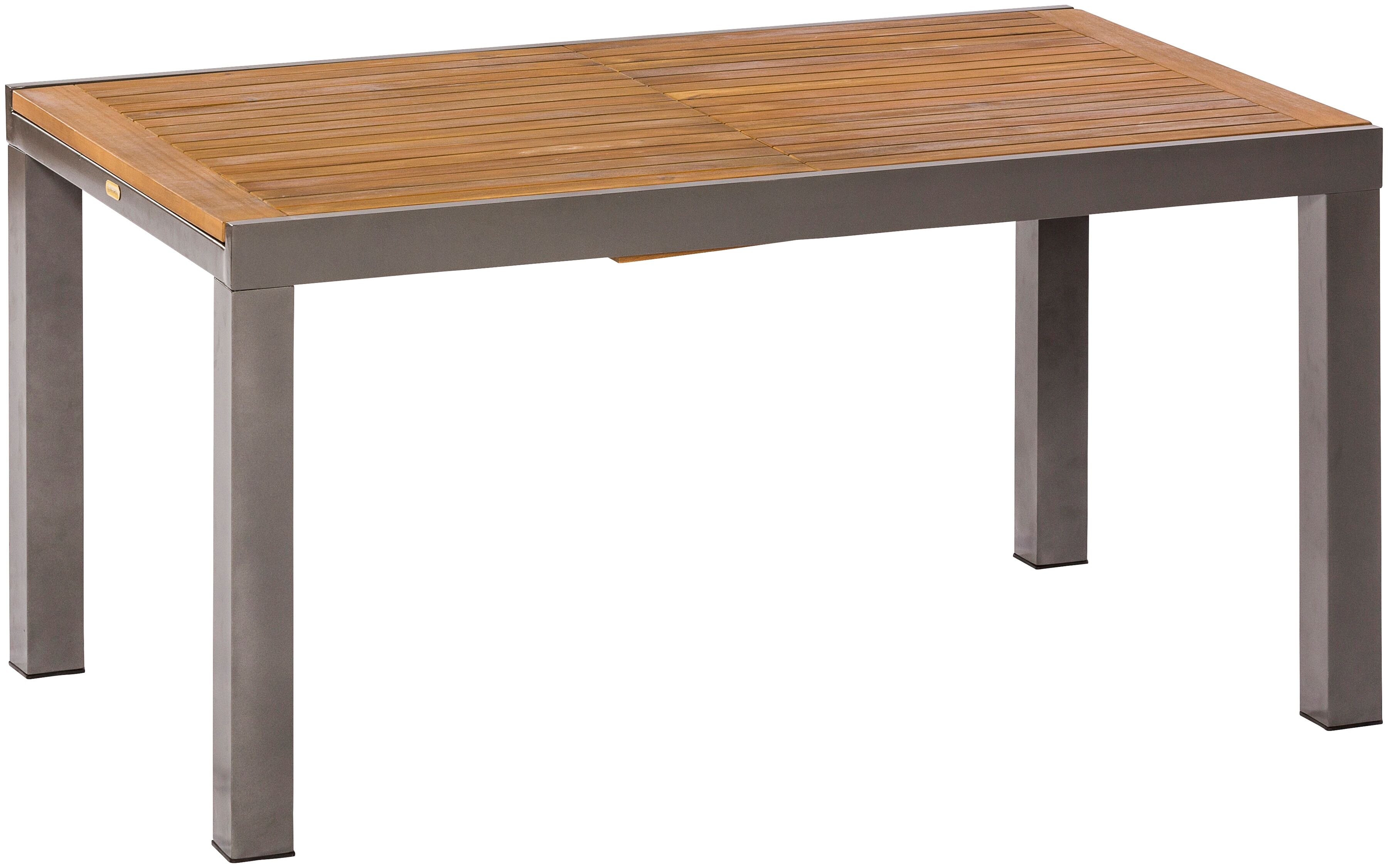 MERXX Gartentisch »Santorin«, 200x90 cm beige Größe Tischplatte: Holz teilmassiv, Gestell: Aluminium