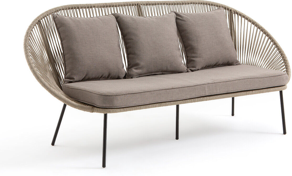 LA REDOUTE INTERIEURS Outdoor-Sofa Jiraya für 3 Personen BEIGE