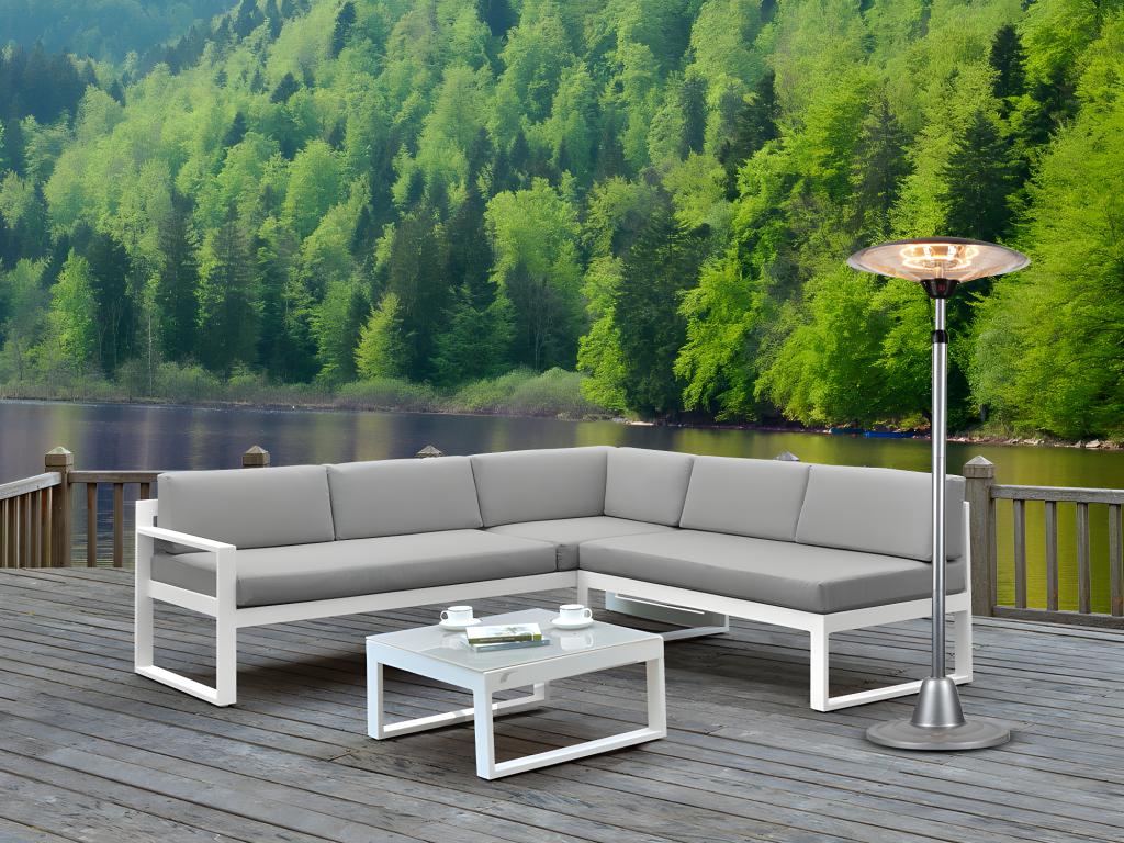 Vente-unique.ch Terrassenheizstrahler elektrisch MITIS - B60,5 x T60,5 x H210 cm