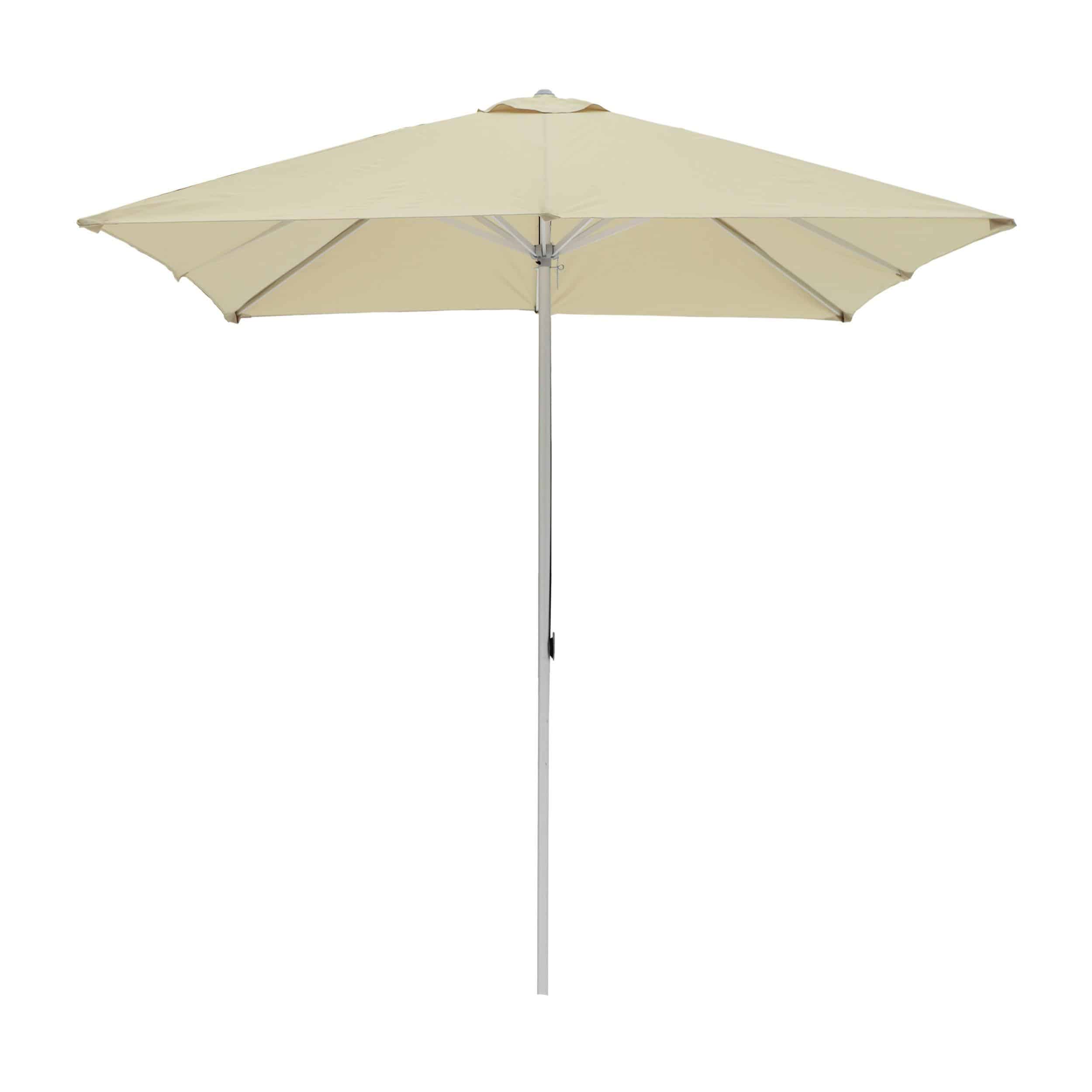 ikarus Alu-Sonnenschirm quadratisch ohne Schirmständer  beige