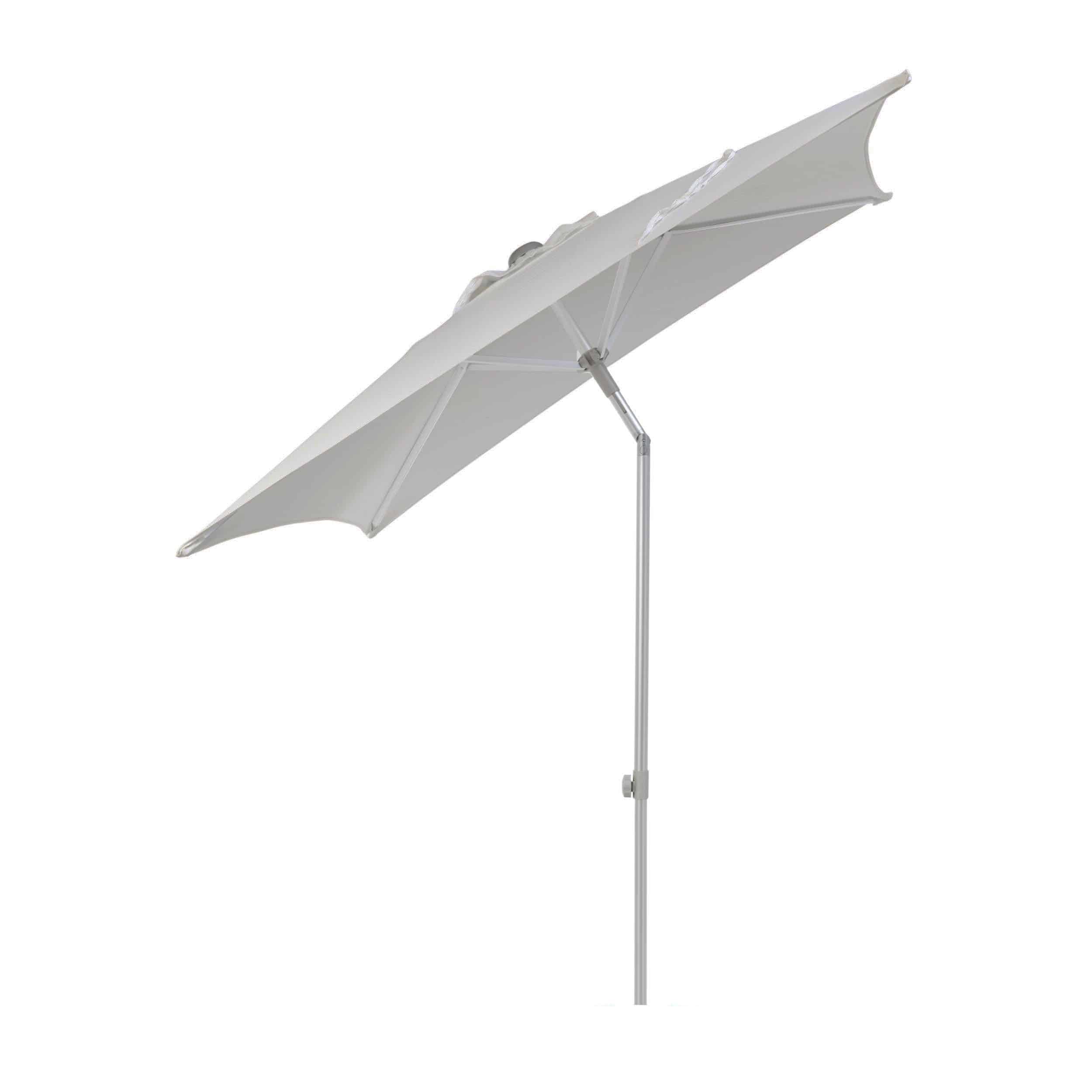 Jan Kurtz Elba Sonnenschirm quadratisch mit Knickgelenk ohne Schirmständer  grau