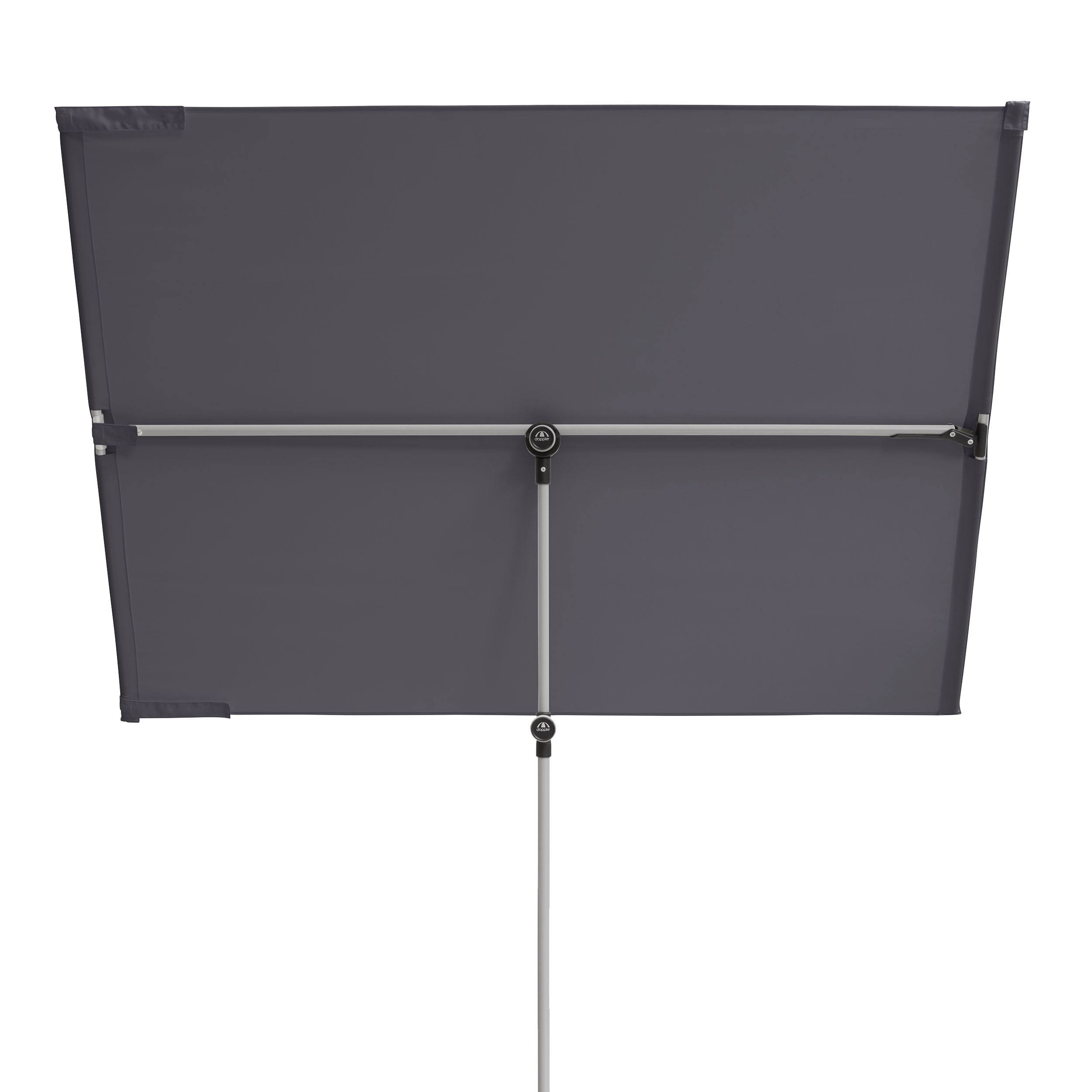 Doppler Active Balkonblende Sicht- und Sonnenschutz ohne Schirmständer  grau