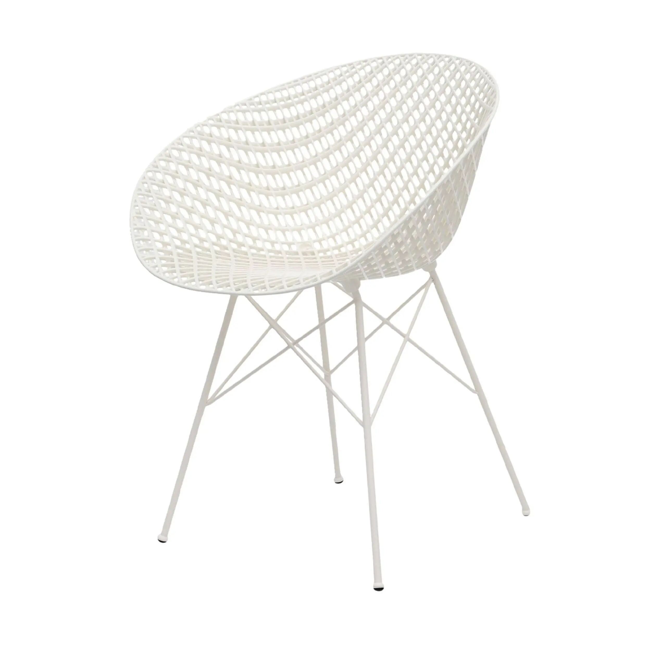 Kartell Smatrik Outdoor Stuhl  weiss