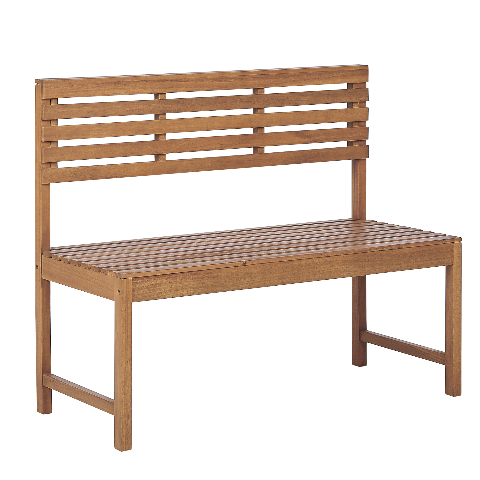Beliani Balkonová lavice z akáciového dřeva 110 cm TREIA
