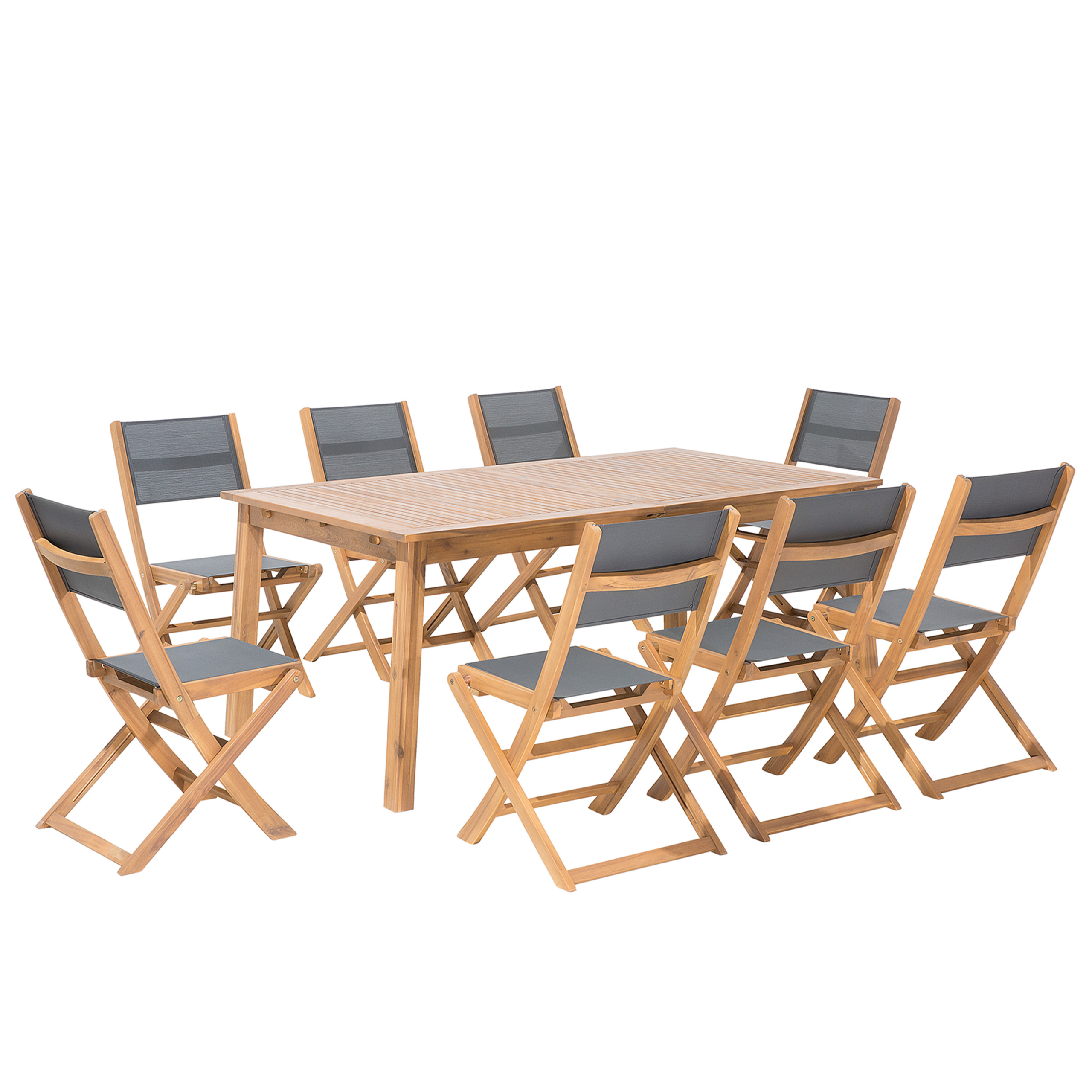 Beliani Dřevěná zahradní souprava stolu a židlí CESANA