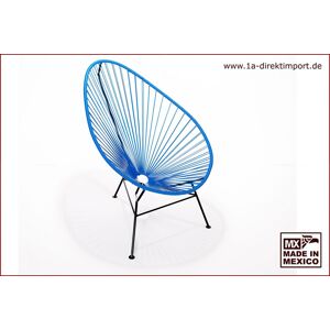 1a Direktimport Original Acapulco Chair - blau, Designer Sessel für Outdoor und Indoor